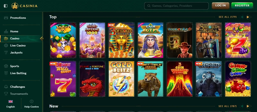 casinia Gameplay