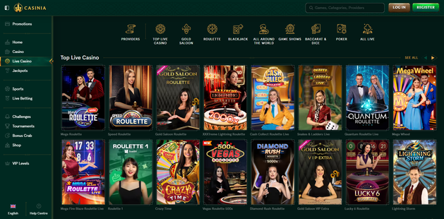 casinia Gameplay